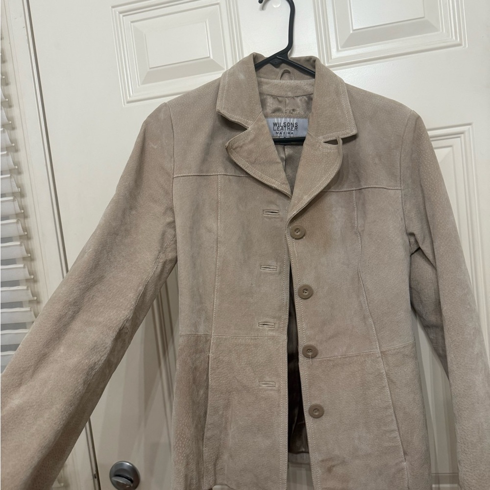 Wilsons Leather Tan Suede Jacket